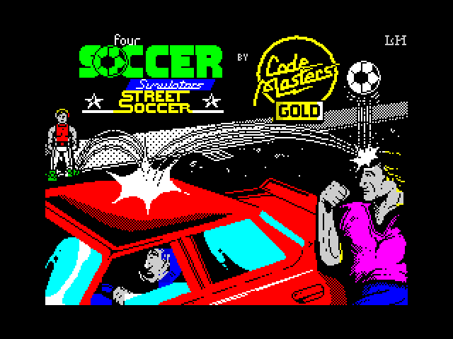 4 Soccer Simulators title screen for ZX Spectrum